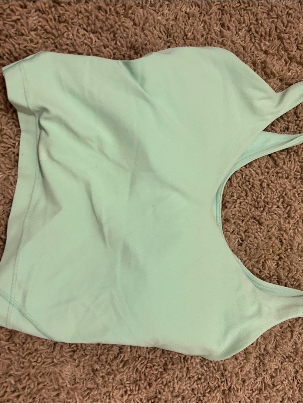lululemon athletica Mint Green Cropped Tank